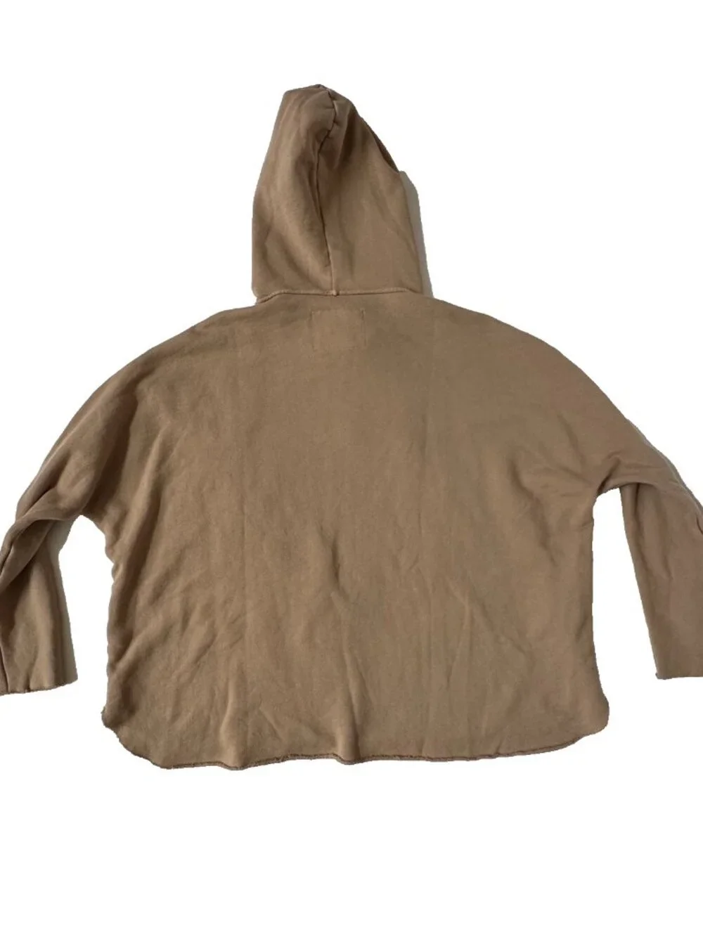 Frank & Eileen Womens S Kane Capelet Hoodie LAB521TF Camel Tan Sweatshirt - Picture 6 of 8